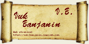 Vuk Banjanin vizit kartica